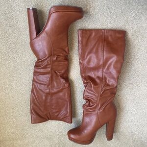 NWT Michael Antonio Cognac Knee-High Boots, SIze 8